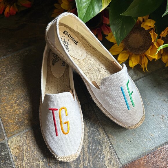 Soludos Shoes - Soludos “TGIF” Canvas and Jute Espadrille Slip-Ons
